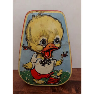 1950’s Schoolboy Duck Tin Can by George W. Horner & Co. Made in England